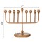 Vintiquewise Wall Mount 9-Branch Hanukkah Menorah Illuminated Display Contemporary Decorative Accent Judaica Centerpiece and Meaningful Gift for Hanukkah Celebrations, Modern Black